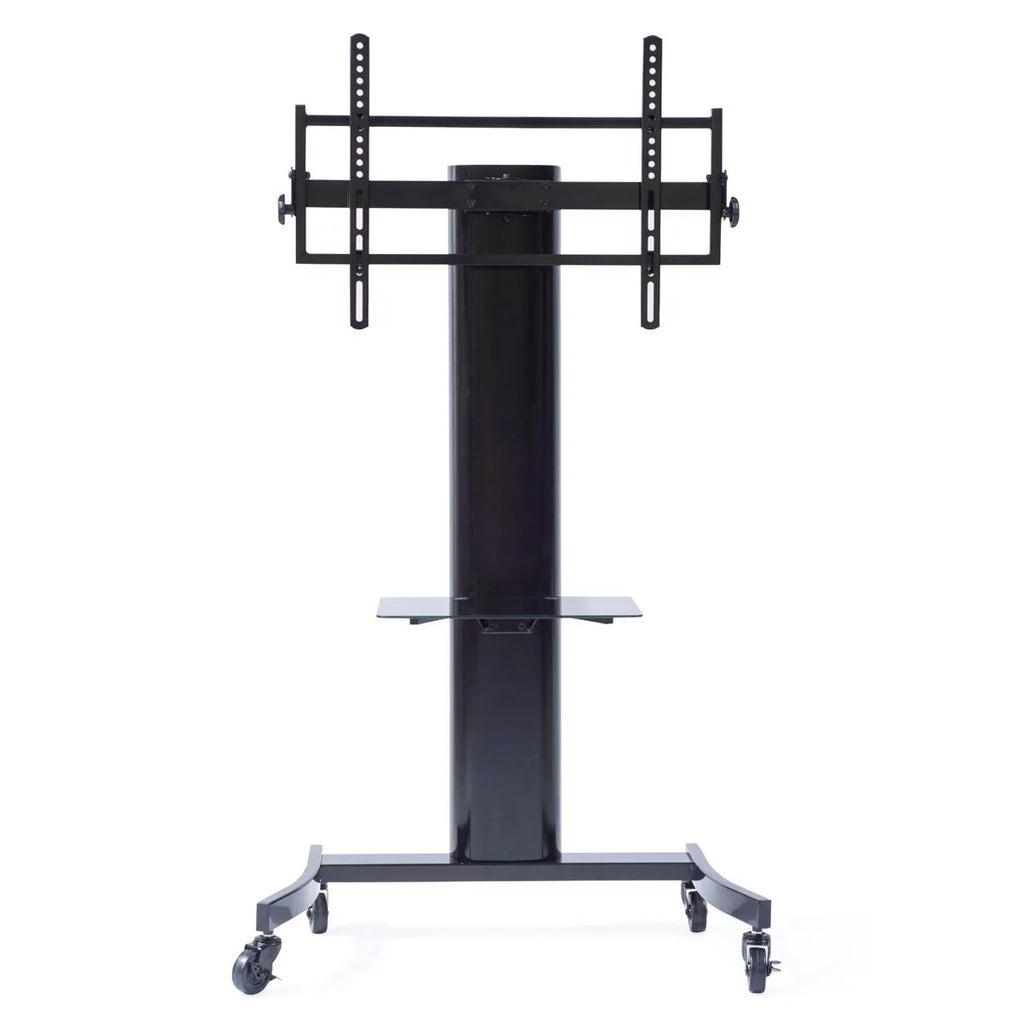Black Curved Wood TV Stand for 40 - 75 Inch TV I104348