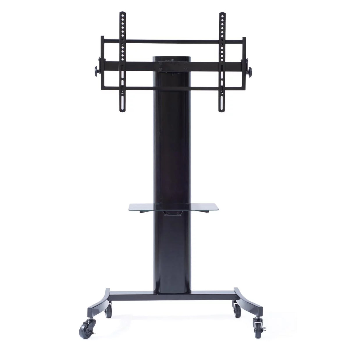 Black Curved Wood TV Stand for 40 - 75 Inch TV I104348