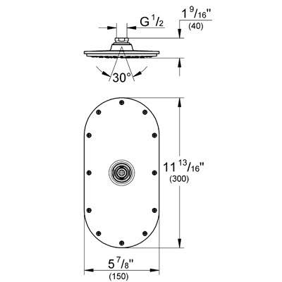 Starlight Chrome Shower Head R891