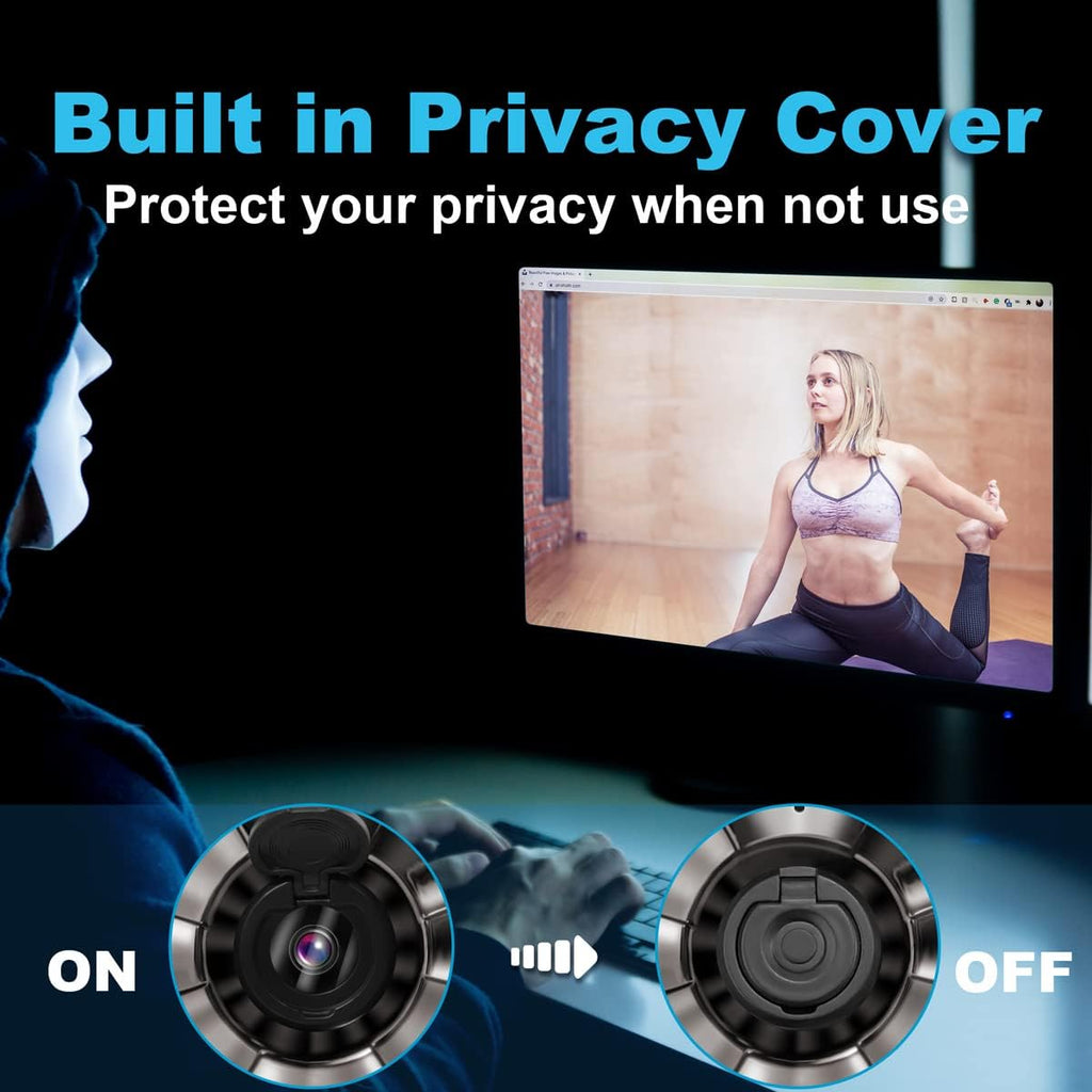 1080P Webcam with Microphone and Light W288597