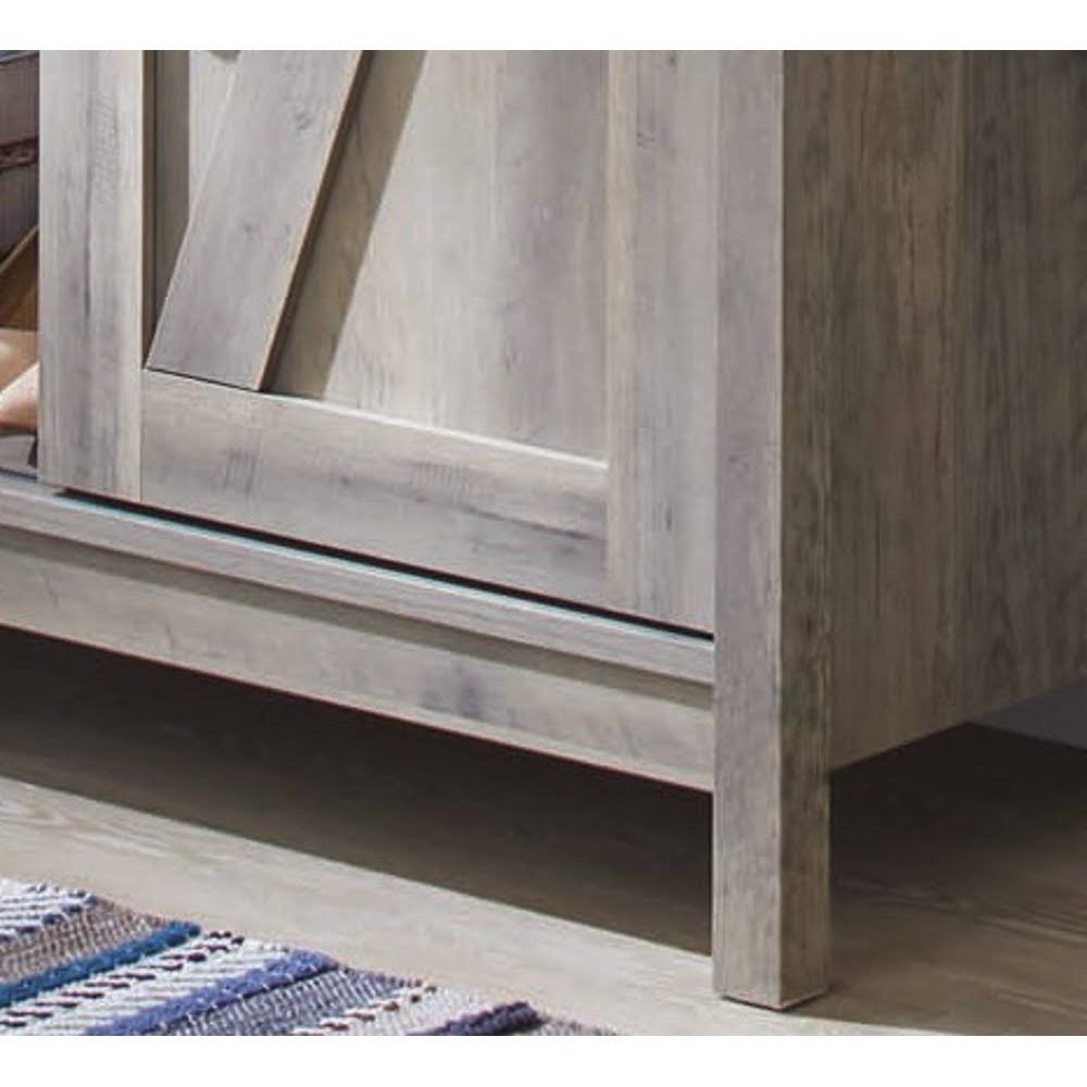 Rustic Gray Accent Storage Cabinet W8473