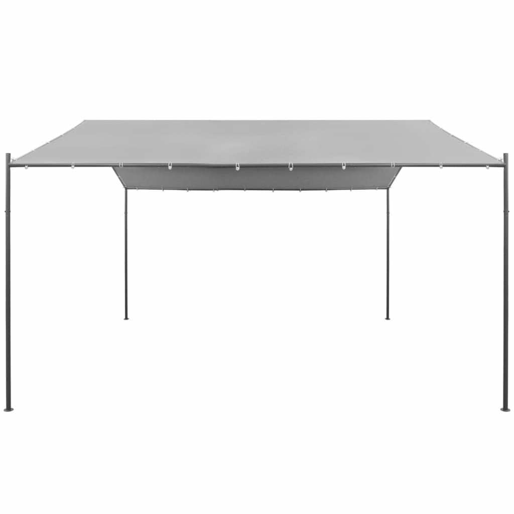 Steel Gazebo 157.5"x157.5"x102.4" Anthracite N261391