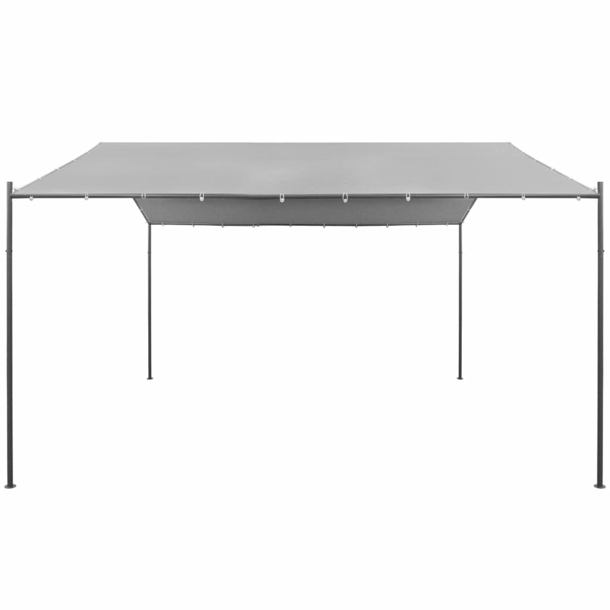 Steel Gazebo 157.5"x157.5"x102.4" Anthracite N261391