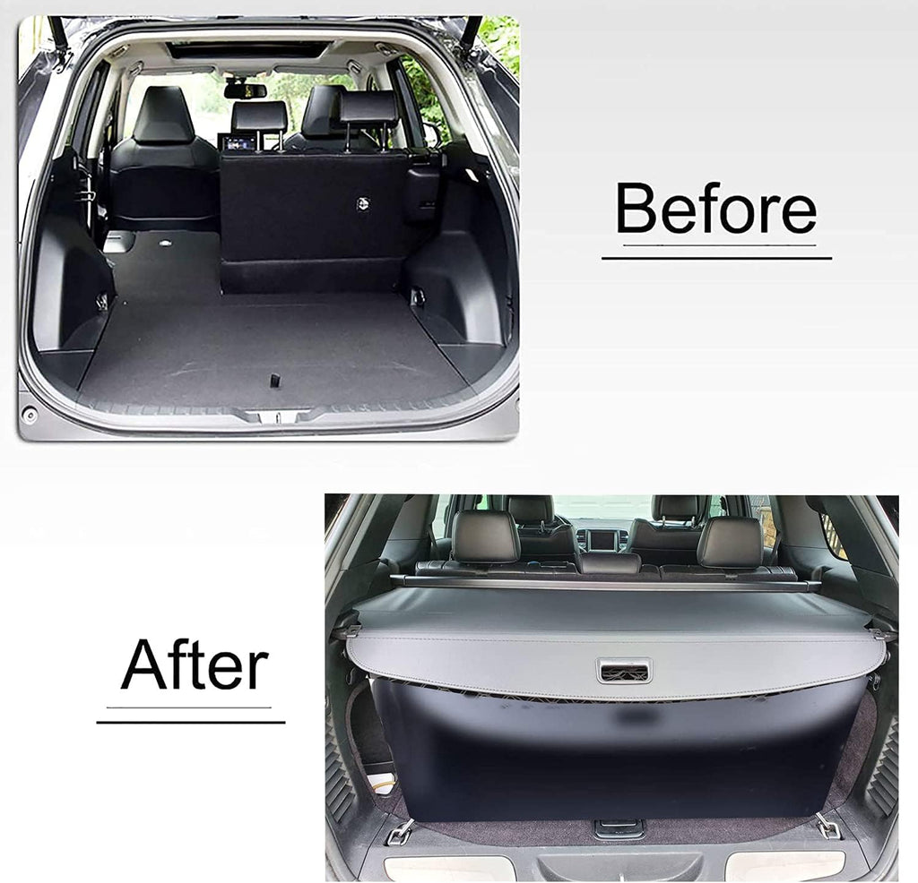 Cargo Cover Trunk Shielding Shade Black J852