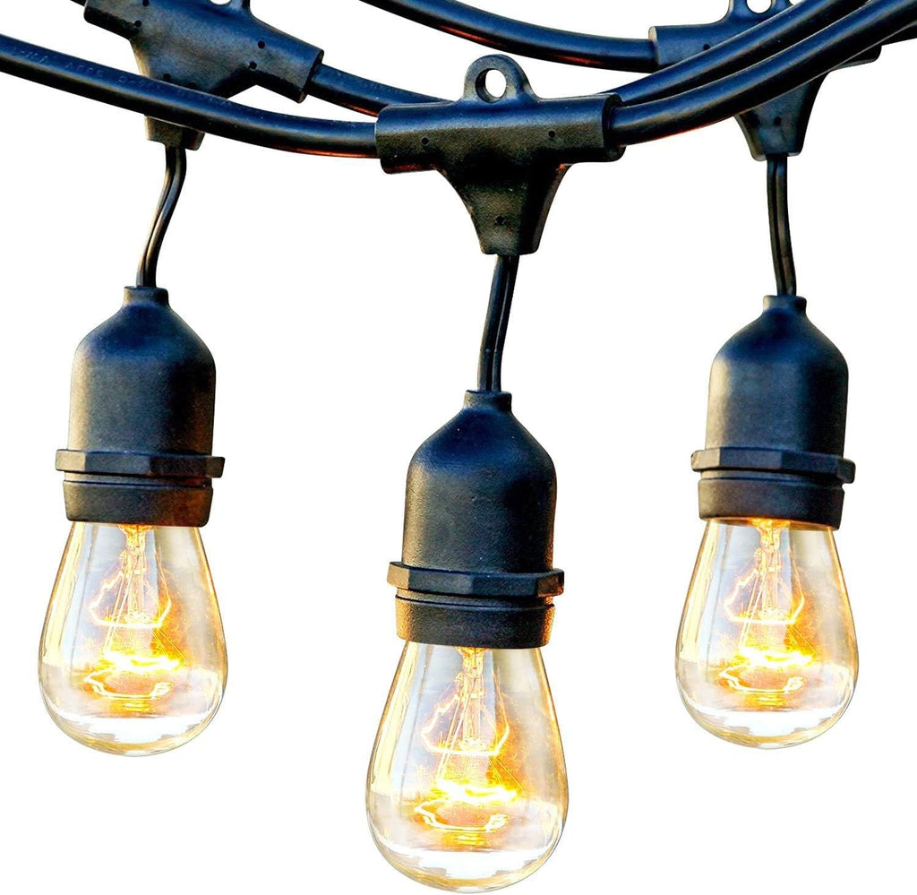 Waterproof Outdoor String Lights with 48 Ft Dimmable Edison Bulbs S3467