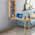 Natural Freestanding 3 Tier Ladder Shelf Desk V526243