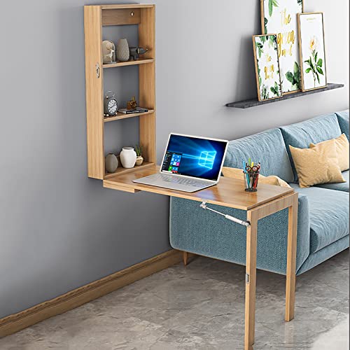 Natural Freestanding 3 Tier Ladder Shelf Desk V526243