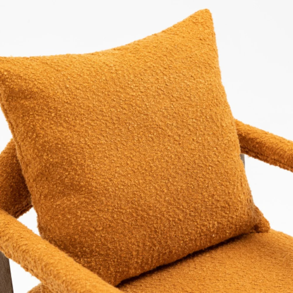 Orange Adjustable Swivel Fabric Office Chair V689531
