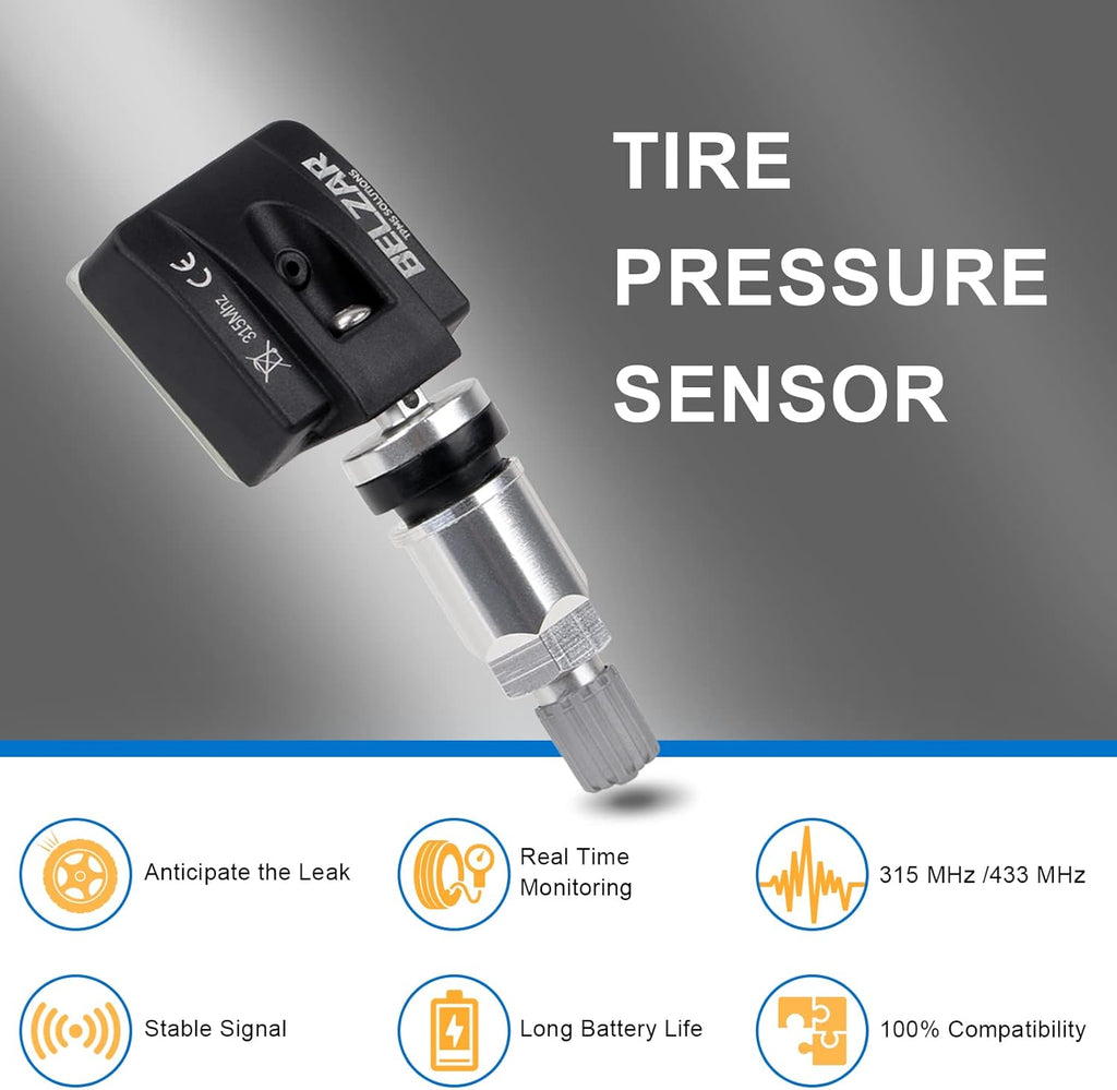 Tire Pressure Sensors TPMS 315MHz Replacement for Infiniti Nissan (4 Pack) A7466