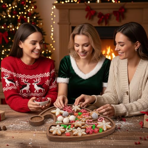 Christmas Tree Serving Tray Charcuterie Board 11.42 x 10.43 Inches C2863