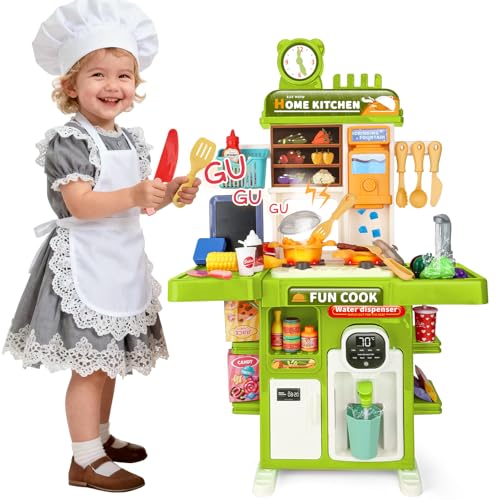 Toy Kitchen Set with Spray Sink & Lighting P875