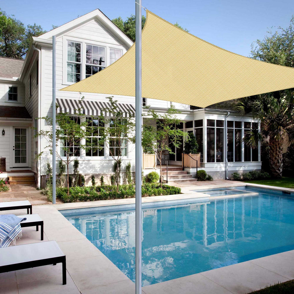 16x12 Ft 97% UV Block Rectangle HDPE Sun Shade Sail Canopy A793524