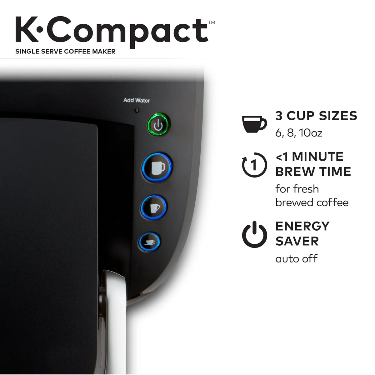 Black Single-Serve Coffee Maker C37043