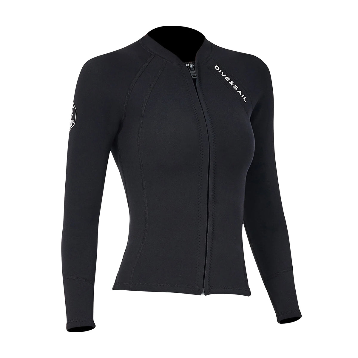 2mm Neoprene Front Zipper Wetsuits Jacket Long Sleeves E661