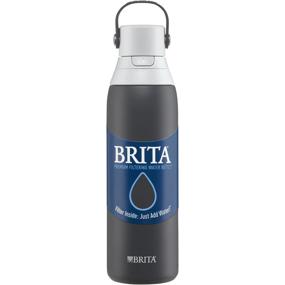 20 oz Stainless Steel Filtered Insulated Water Bottle with Straw H227878