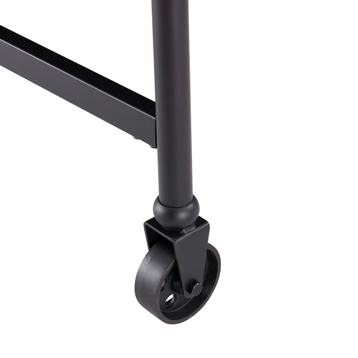 Black Metal 29-inch Kitchen Island Table Y8860