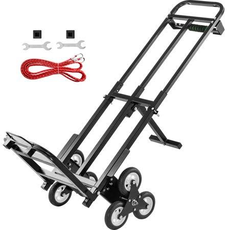 Stair Climbing Cart 460lbs Capacity, 6 Wheels, Adjustable Handle Q839