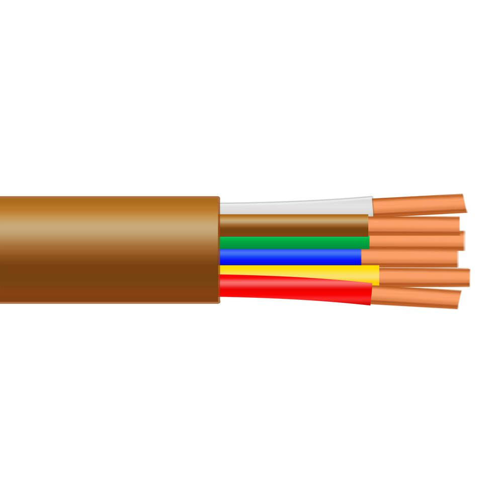250 ft. 18/6 Solid Brown Thermostat Wire P17608