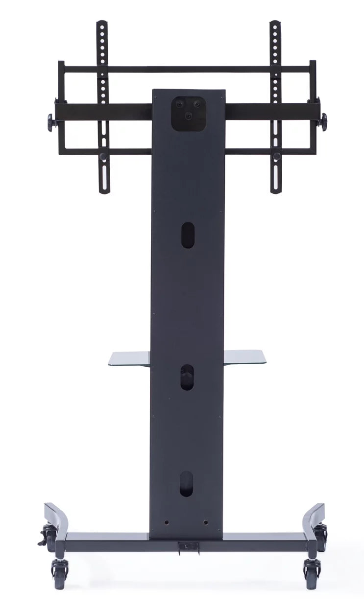 Black Curved Wood TV Stand for 40 - 75 Inch TV I104348