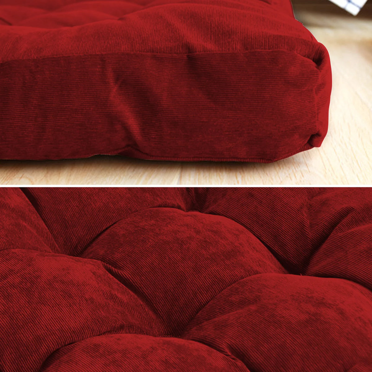 22"x22" Square Tufted Floor Pillow W7741