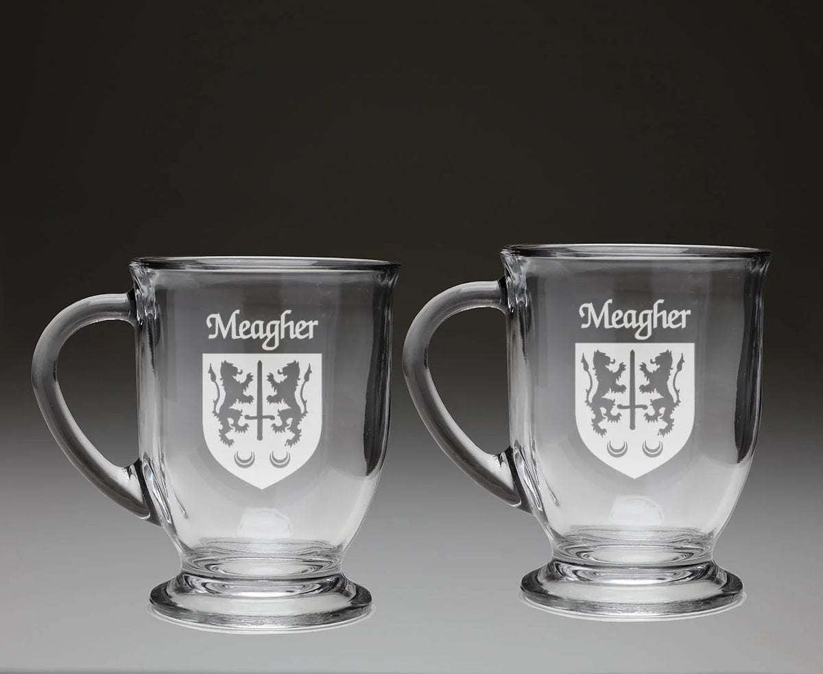 Glass Coffee Mugs Set of 2 S589728