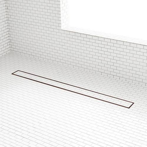 Oil Rubbed Bronze Tile-In Shower Drain with Drain Flange P808499