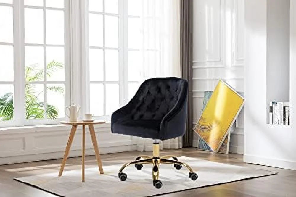 Red Velvet Adjustable Swivel Office Chair E1126