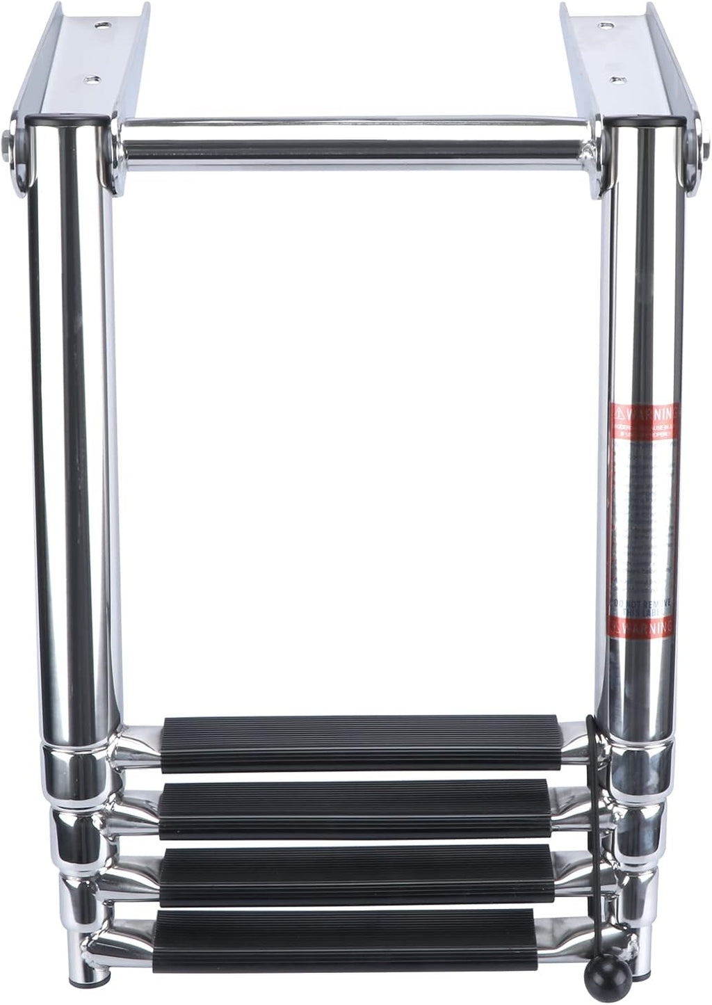 Folding 4 Step Stainless Steel Telescoping Boat Ladder Pack of 2 B9882