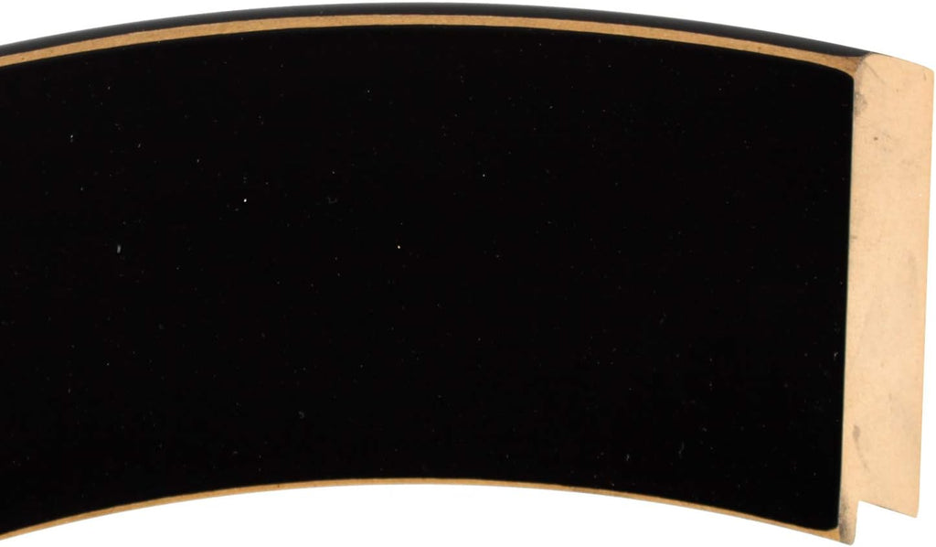 Rubbed Black 38x38 Round Beveled Wall Mirror Y1837
