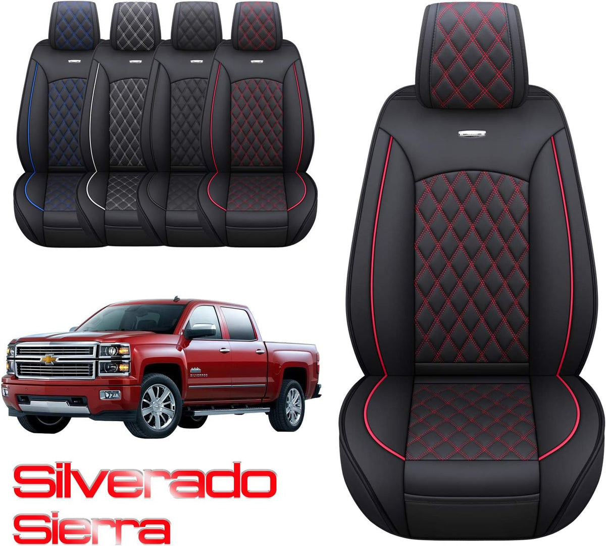 Black 2 Pc Front Seat Covers L424323