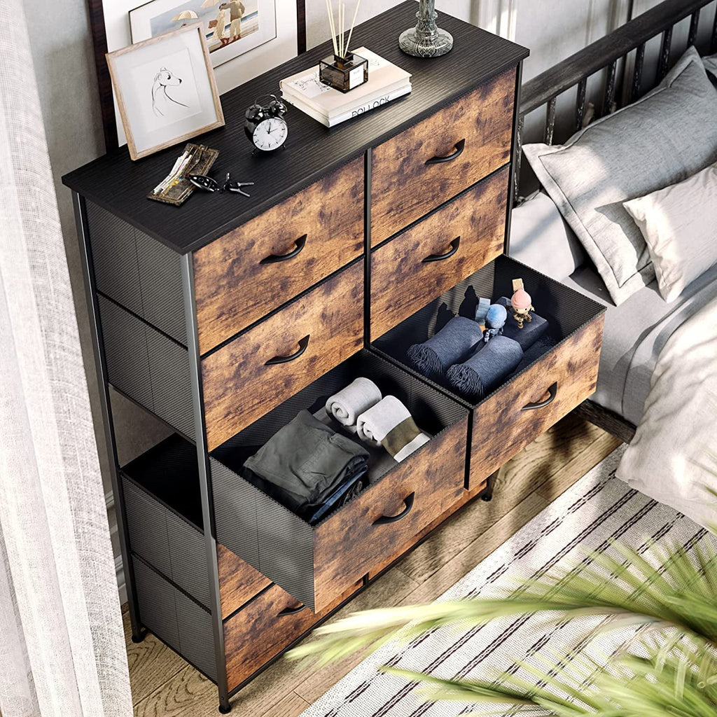 Tall 10 Drawer Fabric Storage Dresser C854816