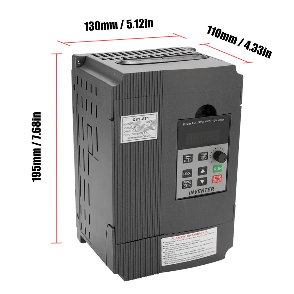 2.2KW 12A 220 V AC Single-Phase Inverter Motor Drive B27943