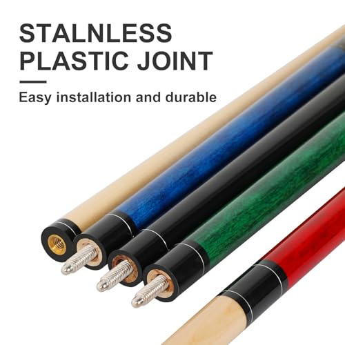4 Pieces 58 inch Pool Cue Stick M8031