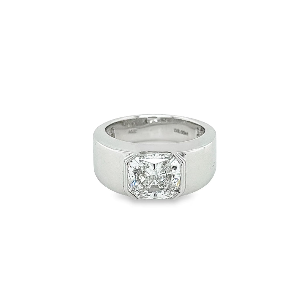 Radiant Cut Lab Grown Diamond Ring in 14K White Gold L873857
