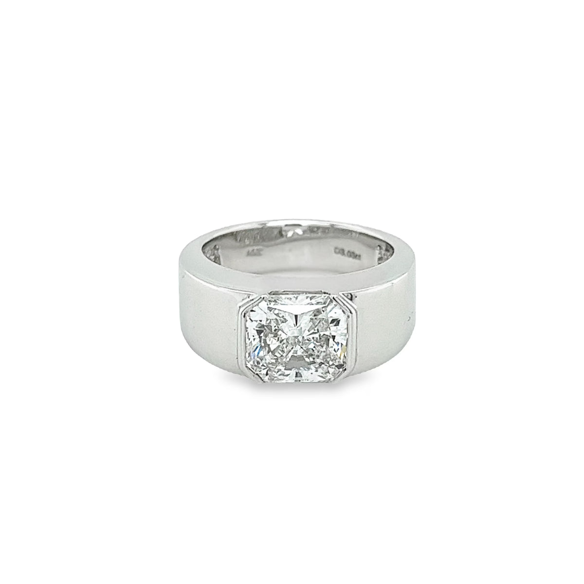 Radiant Cut Lab Grown Diamond Ring in 14K White Gold L873857