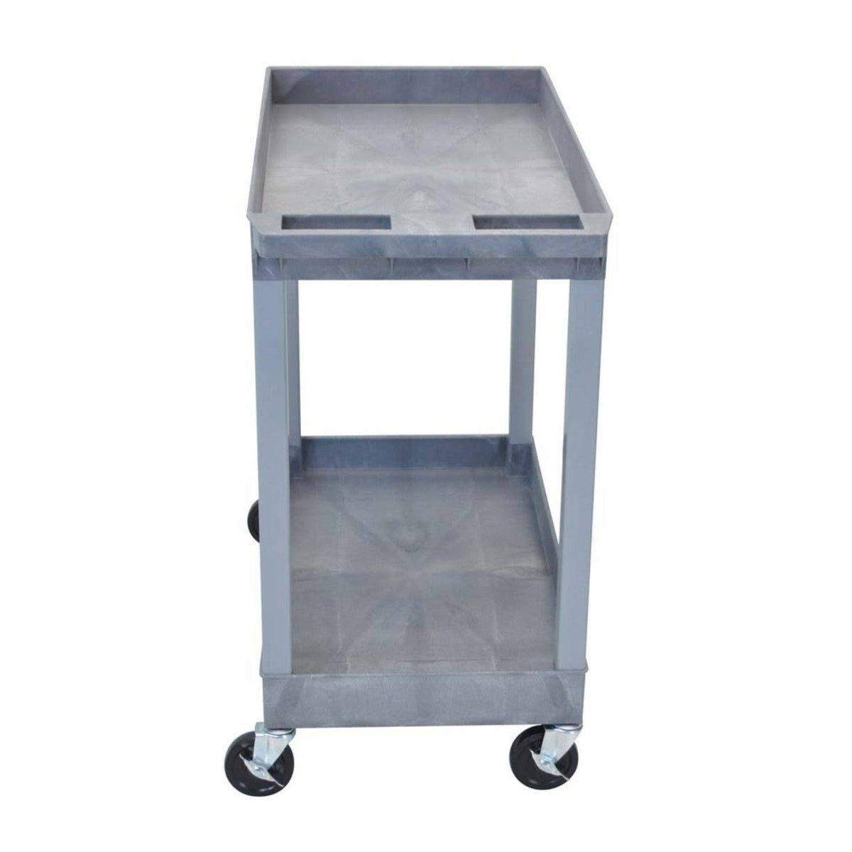 2-Shelf Tub Cart Gray R35307