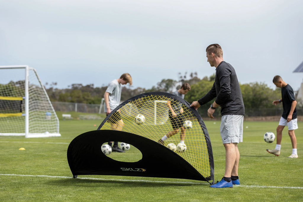Two-Sided Pop-up Soccer Goal and Practice Target 6'x4' Q5712