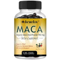 Organic Maca Root Powder Capsules with Black Red Yellow Peruvian Maca Root Extract 120 Softgles J36354