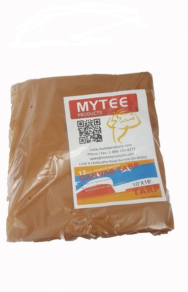 Canvas Tarp 12oz Heavy Duty Water Resistant Tan B287961