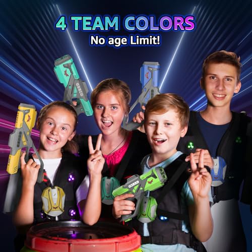 Rechargeable Laser Tag Set with Vests Set of 4 N4915