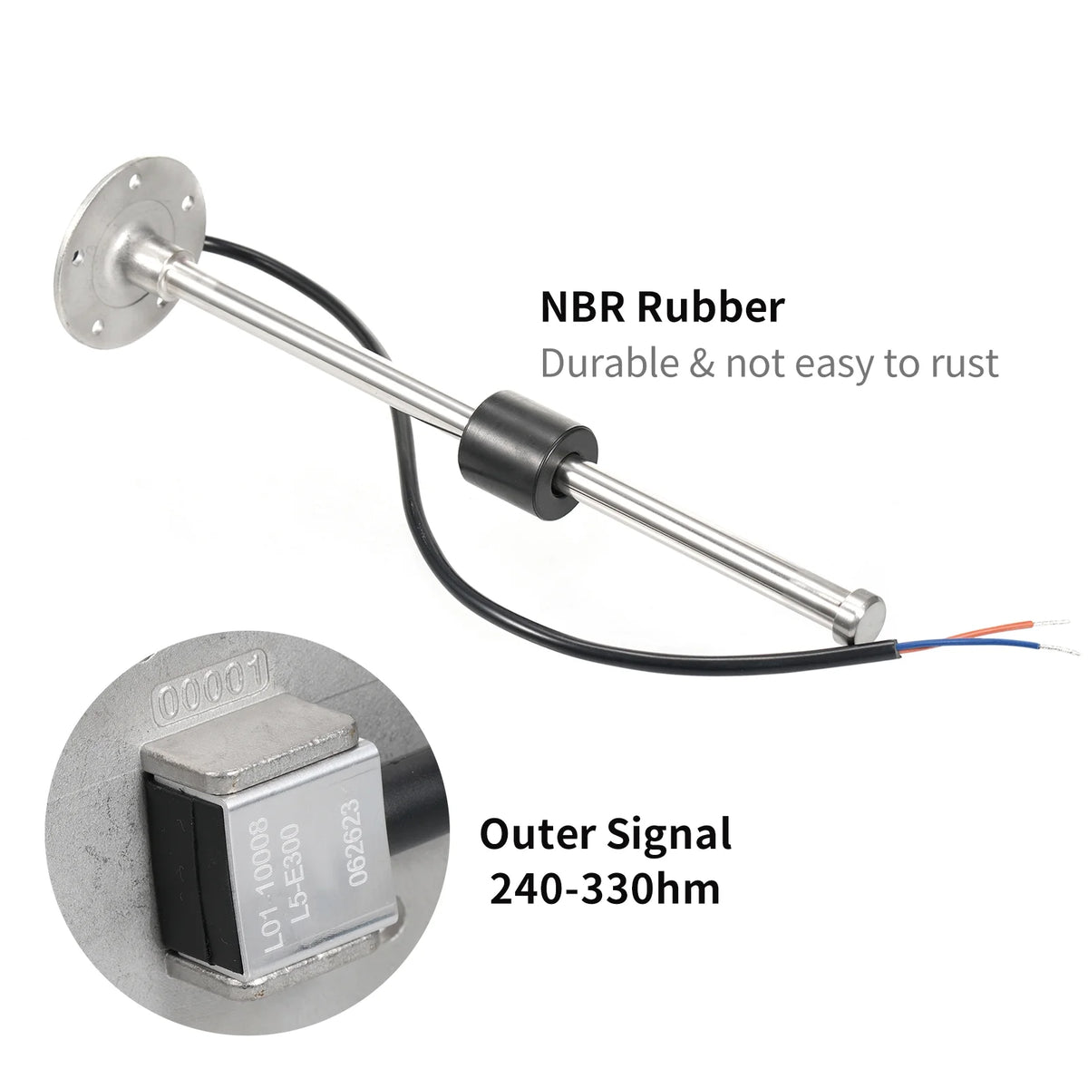 Fuel Stainless Steel Water Level Sensor 240-33ohm A30327