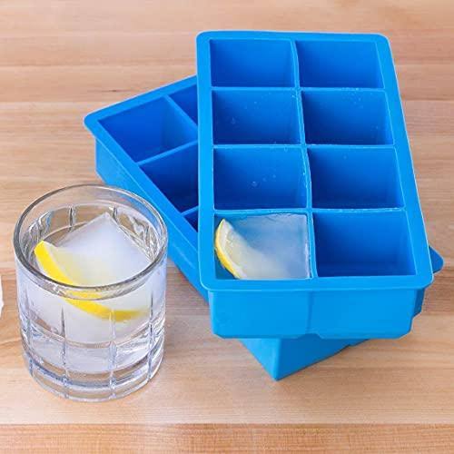2 Silicone Ice Cube Tray + 2 Reusable Silicone Ice Cube Mold U7811