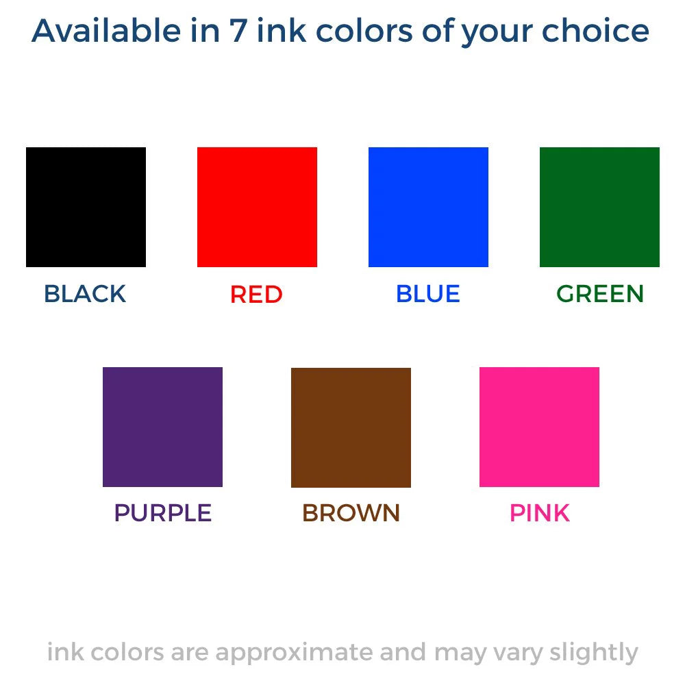 Pre-Inked Stamp with Purple Ink E5109