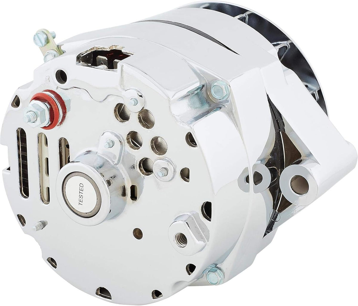 Chrome 100 Amp One Wire Alternator with Chrome Bracket J578293