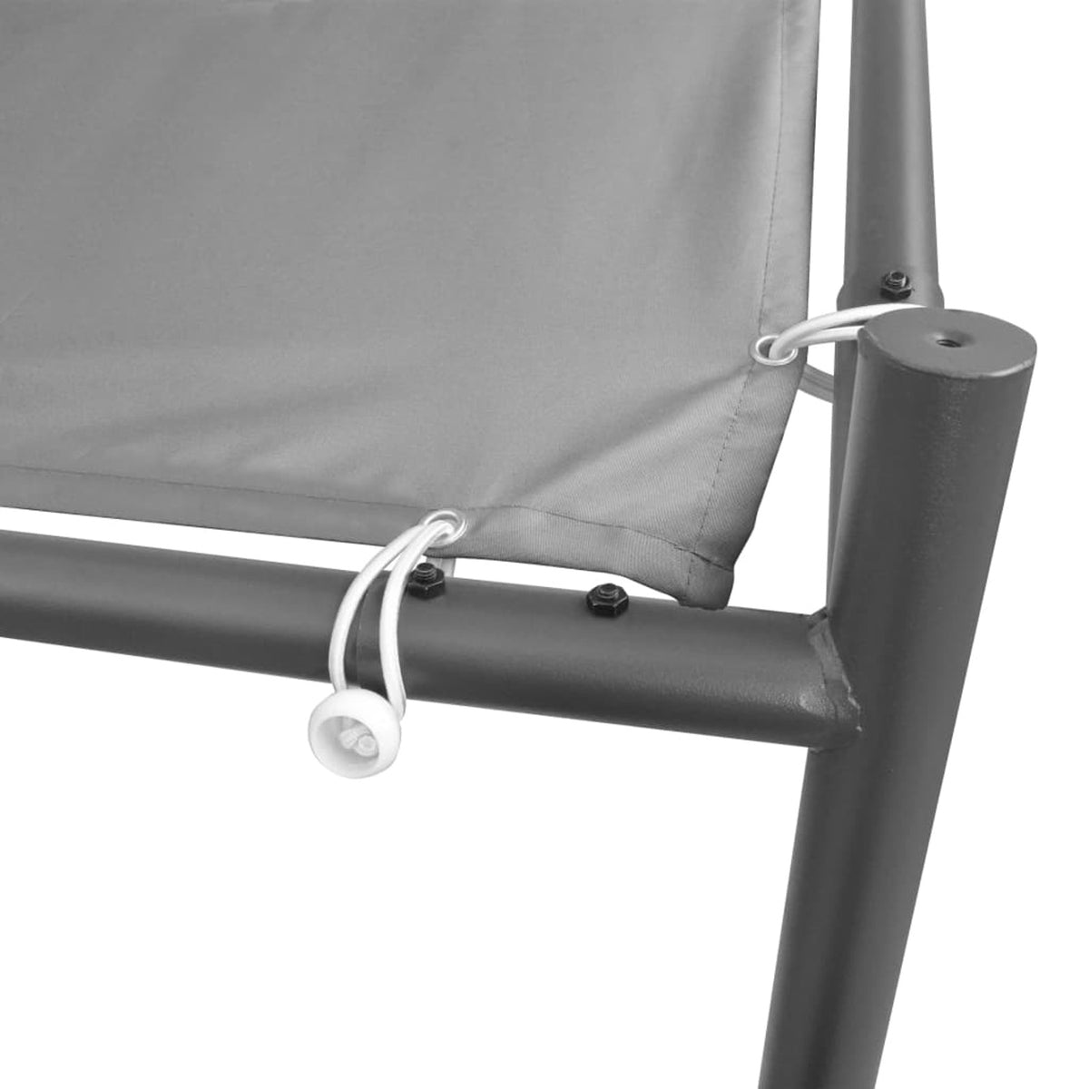 Steel Gazebo 157.5"x157.5"x102.4" Anthracite N261391
