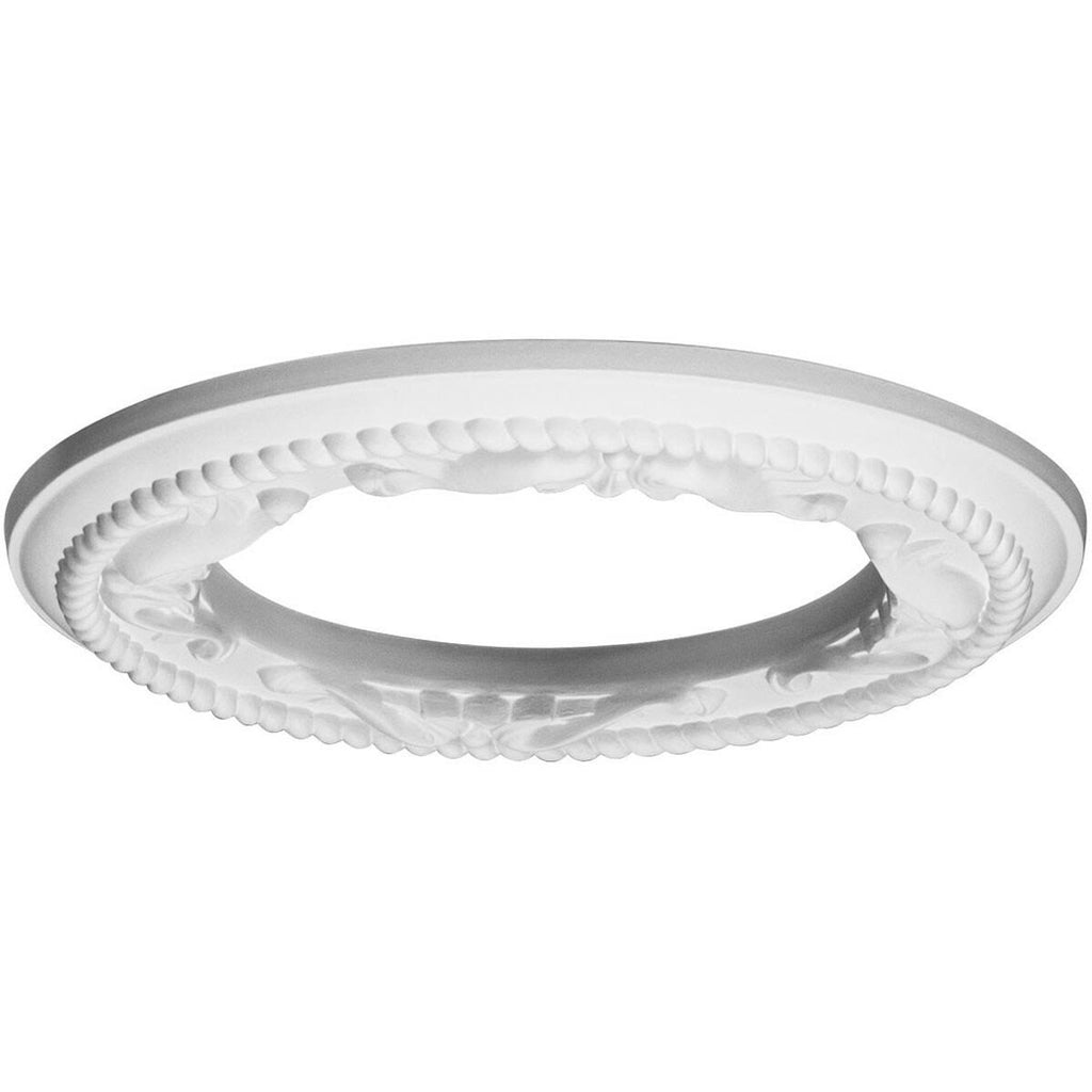 Roped Medway Ceiling Medallion, Hand-Painted Ultra Pure White K6756