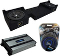 Compatible with 2004-2008 Ford F-150 Extended/Super Cab Truck Dual 10 Sub Box Enclosure & Amp G531647