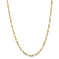 14kt Yellow Gold 4mm Open Figaro Chain 16 inch Lobster Clasp J53302