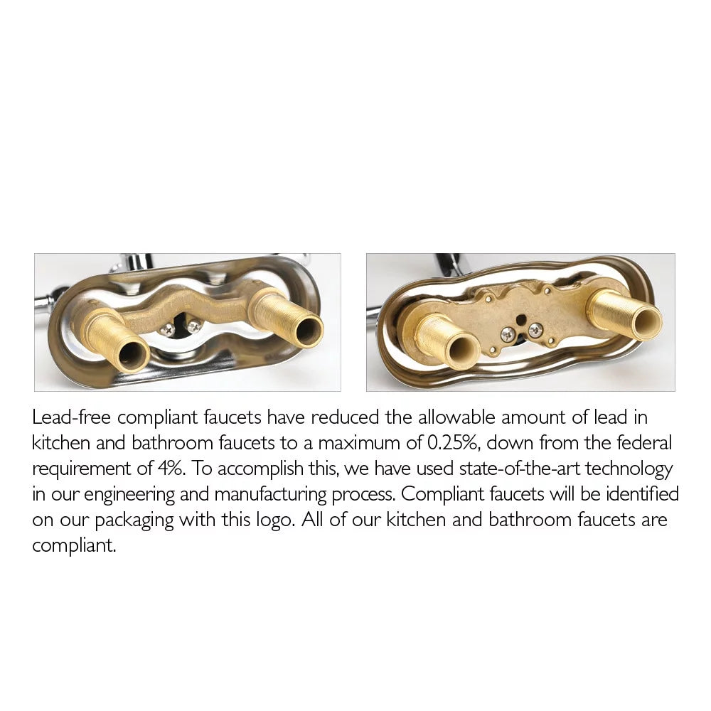 2-Handle Centerset Bathroom Faucet in Chrome V34748