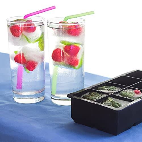 2 Silicone Ice Cube Tray + 2 Reusable Silicone Ice Cube Mold U7811